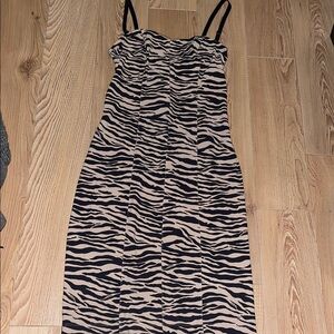 Victoria's Secret Very Sexy Vintage Zebra Animal Bodycon Mini Dress Valentine's